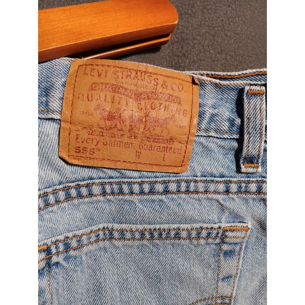 Levi’s 505 Shorts 90s USA Made Valencia 555 Light Wash Zip Fly Size 8 RARE - Picture 4 of 10